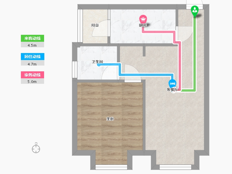 四川省-成都市-永安苑-46.00-户型库-动静线