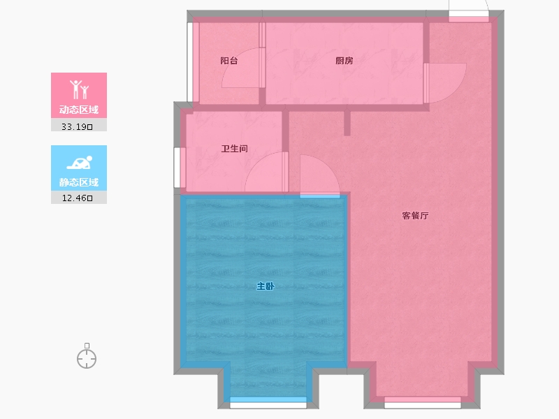 四川省-成都市-永安苑-46.00-户型库-动静分区