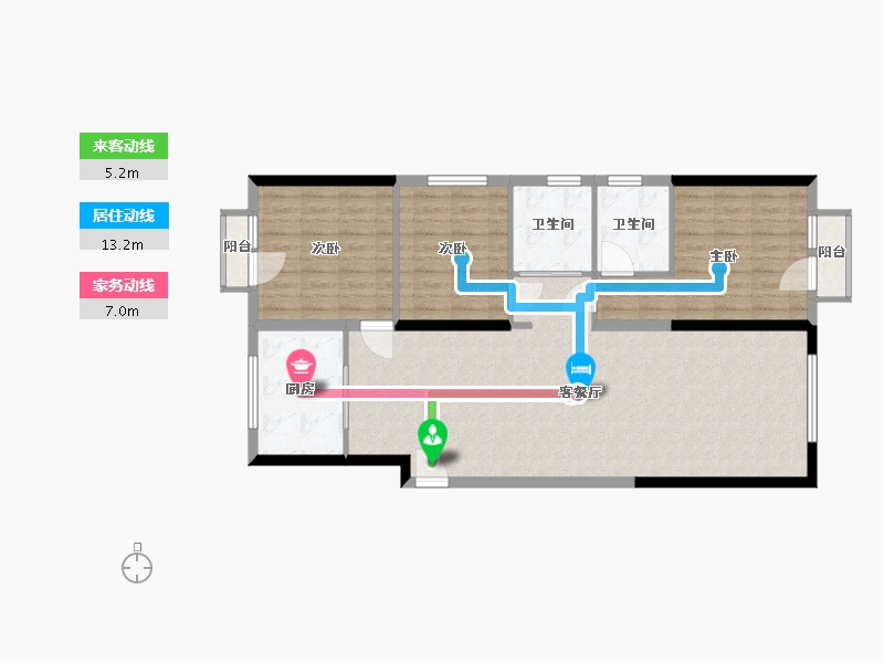 河北省-石家庄市-奥园城央云庭-99.00-户型库-动静线