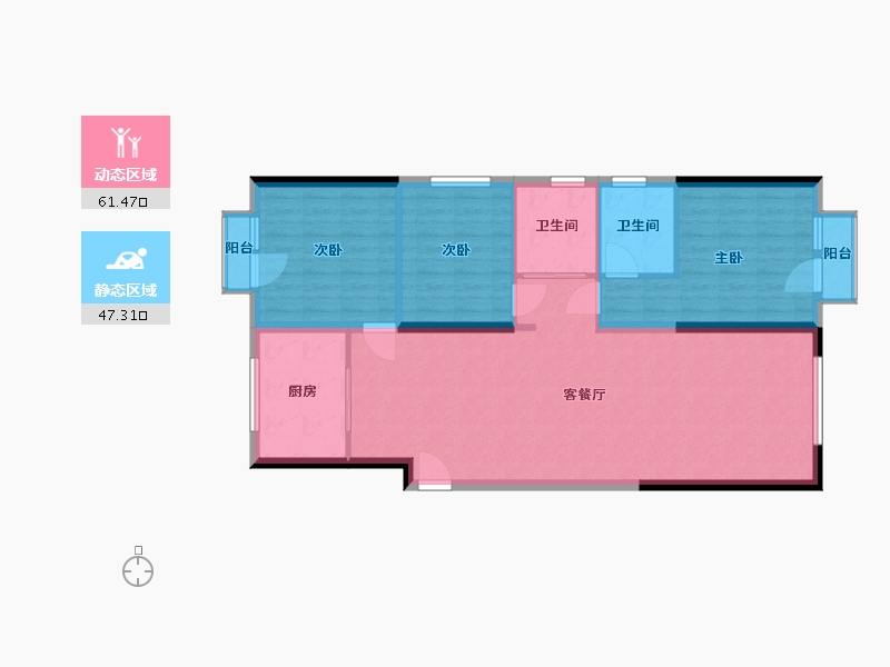 河北省-石家庄市-奥园城央云庭-99.00-户型库-动静分区