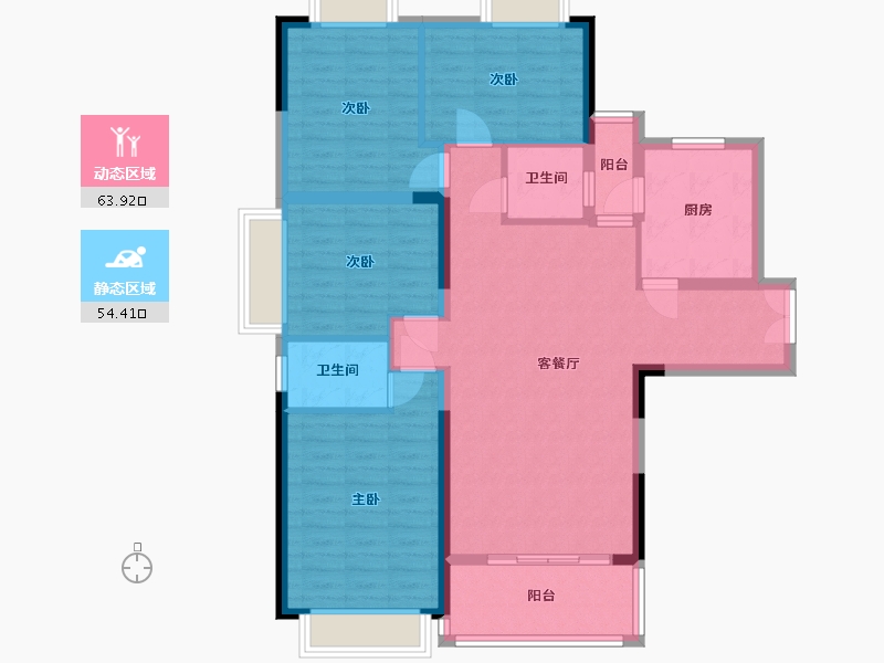 广东省-汕尾市-御景皇廷-116.56-户型库-动静分区