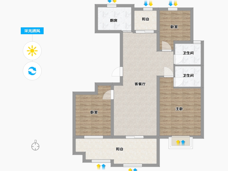 山东省-临沂市-致远海上传奇-95.00-户型库-采光通风