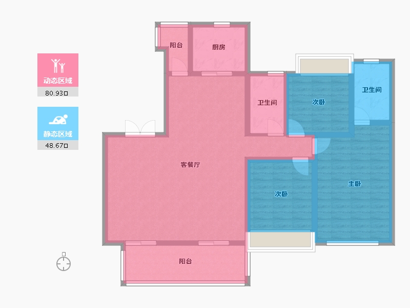 四川省-成都市-领地溪山兰台-121.00-户型库-动静分区