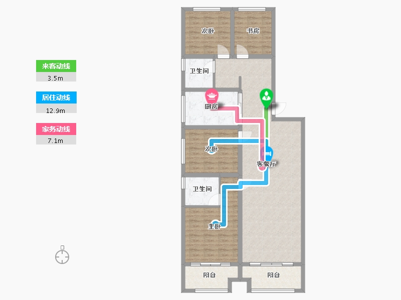 河南省-驻马店市-天中上境-四期-118.00-户型库-动静线