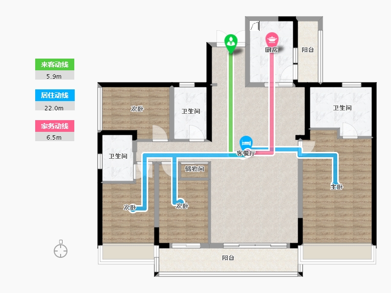 广东省-深圳市-半山臻境-140.00-户型库-动静线