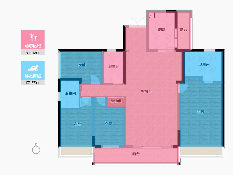 广东省-深圳市-半山臻境-140.00-户型库-动静分区