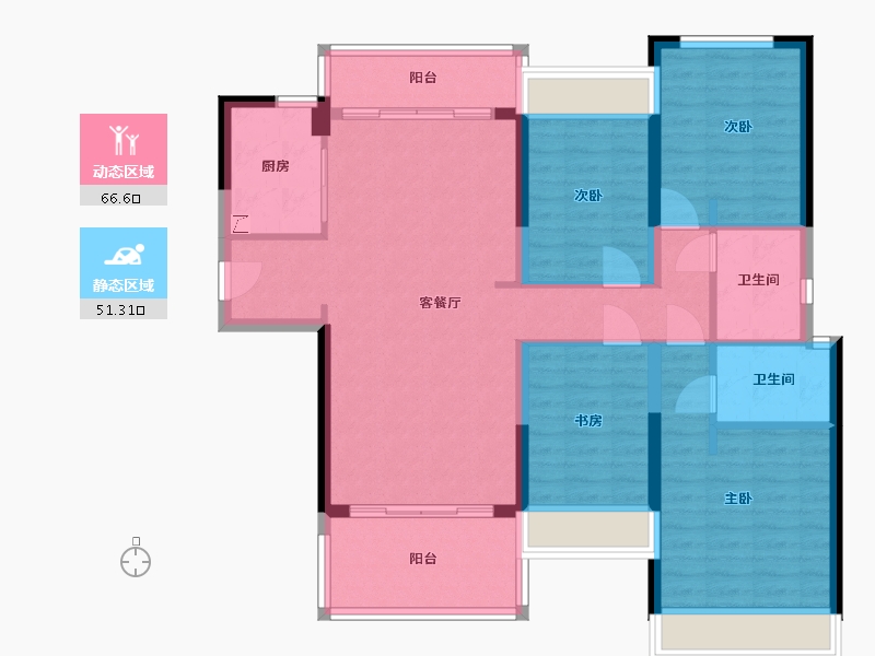 广东省-江门市-裕邦新外滩-120.00-户型库-动静分区