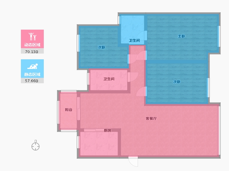 河南省-商丘市-建业花园里-115.00-户型库-动静分区