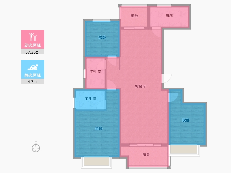 河南省-濮阳市-建业城-99.61-户型库-动静分区