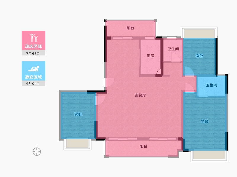 广西壮族自治区-柳州市-揽山庭-112.00-户型库-动静分区