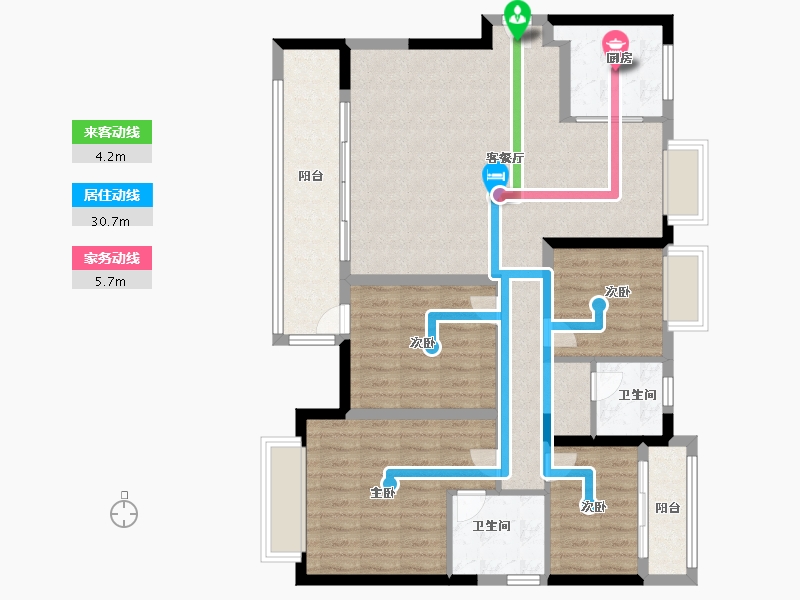 福建省-莆田市-建发悦鸣院-106.00-户型库-动静线