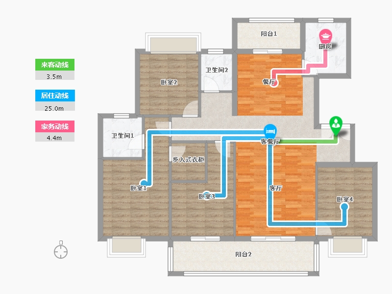 广西壮族自治区-柳州市-博慧江山悦-127.47-户型库-动静线