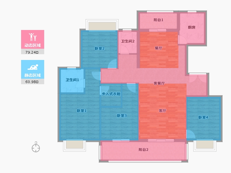 广西壮族自治区-柳州市-博慧江山悦-127.47-户型库-动静分区