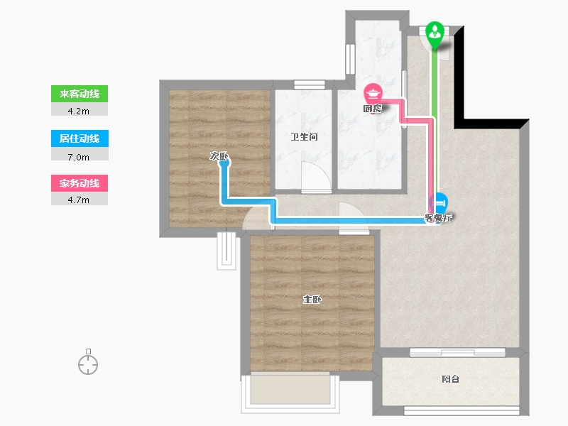 广西壮族自治区-南宁市-秋月蓝湾-65.23-户型库-动静线