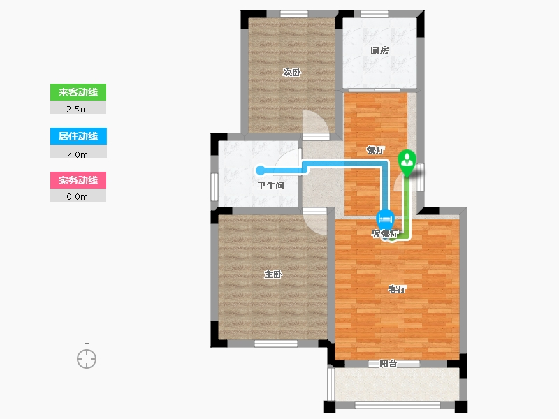 河北省-沧州市-盛泽城市花园-81.61-户型库-动静线