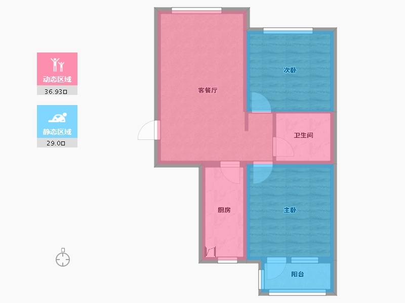 河北省-唐山市-浭阳新都-68.00-户型库-动静分区