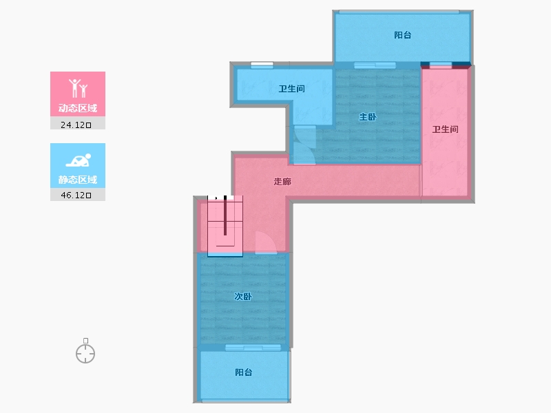 湖南省-长沙市-绿地·麓湖郡-170.00-户型库-动静分区