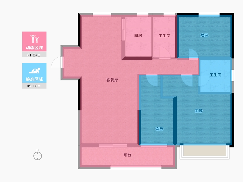 山东省-滨州市-天泰·御园-101.24-户型库-动静分区