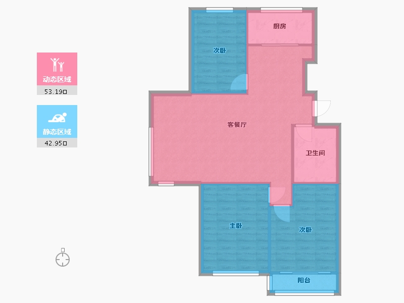 山东省-青岛市-海青家园-97.00-户型库-动静分区