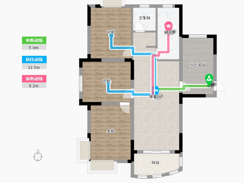 安徽省-滁州市-宇业天逸华府-100.00-户型库-动静线