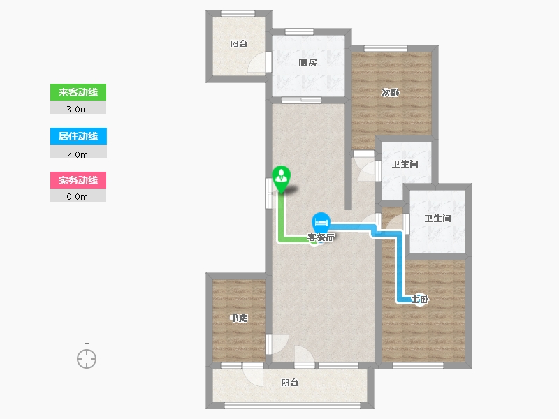 河北省-保定市-长润嘉和-95.36-户型库-动静线