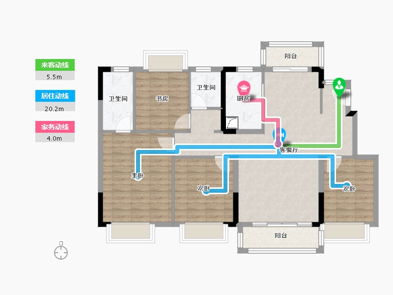 江西省-抚州市-华章硕丰八方城-104.28-户型库-动静线