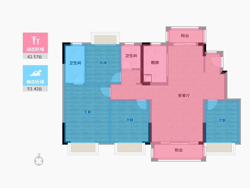 江西省-抚州市-华章硕丰八方城-104.28-户型库-动静分区