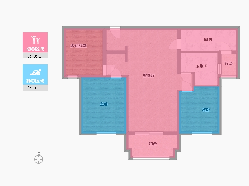 广东省-汕头市-兴通小区-70.00-户型库-动静分区