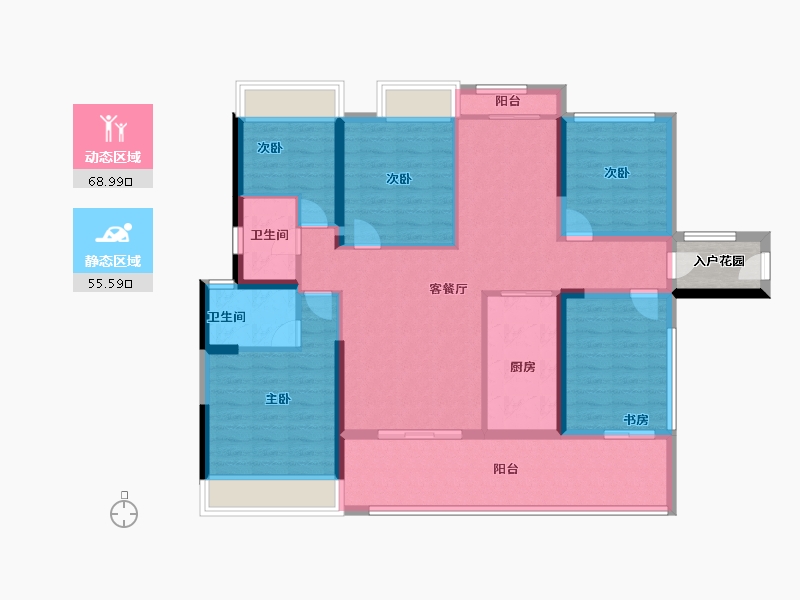 广西壮族自治区-玉林市-山水名城-114.06-户型库-动静分区