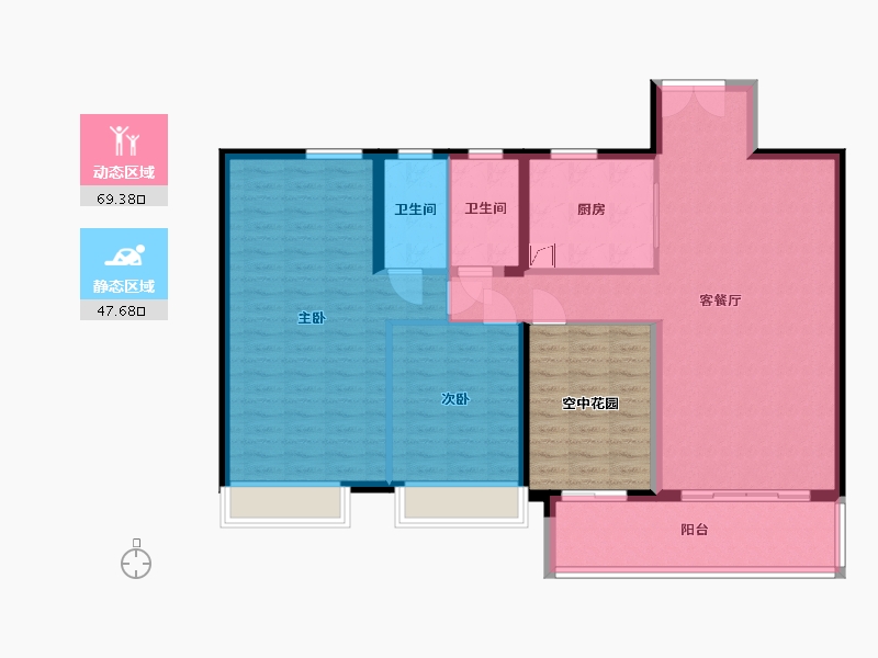 广东省-江门市-保利中心-115.00-户型库-动静分区