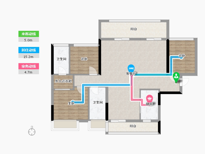 广东省-揭阳市-中南春风南岸-120.00-户型库-动静线