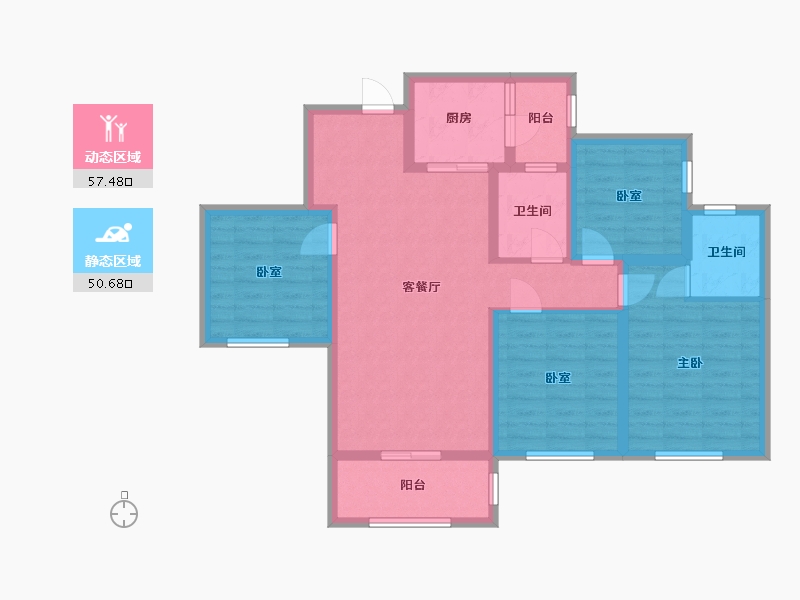 四川省-达州市-景苑世家-95.00-户型库-动静分区