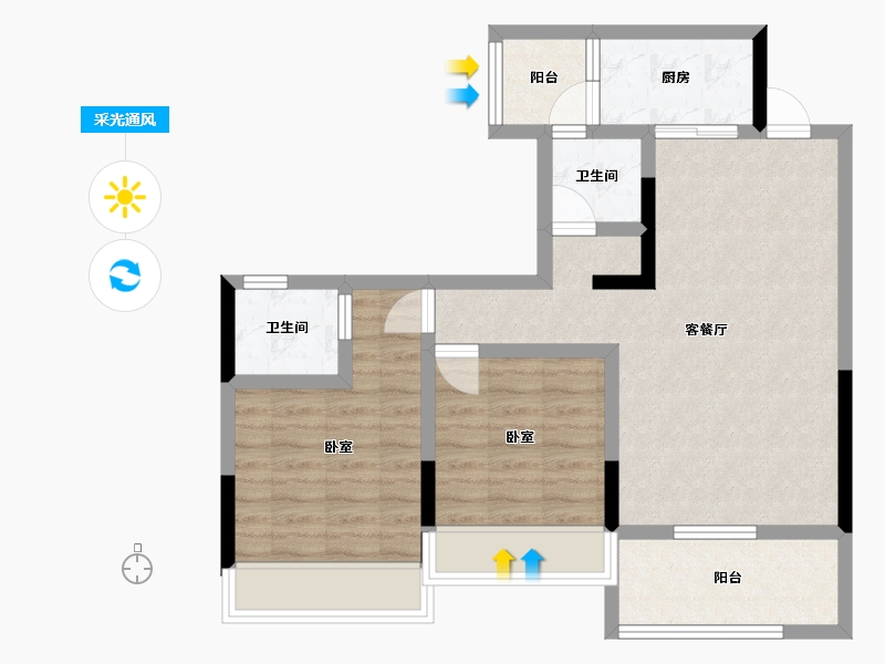 四川省-成都市-南苑大道-87.52-户型库-采光通风