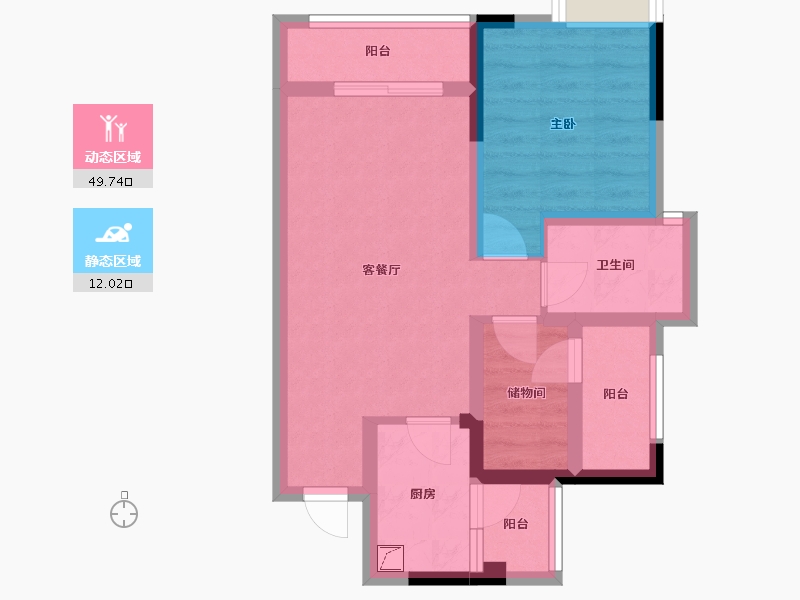 广西壮族自治区-防城港市-天和苑-60.00-户型库-动静分区