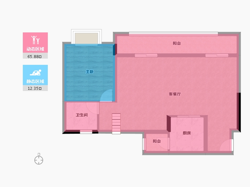 重庆-重庆市-西永9号2期1组团-110.00-户型库-动静分区