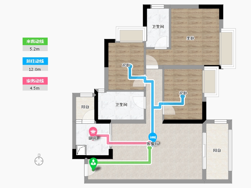 四川省-眉山市-文塘雅韵-82.00-户型库-动静线