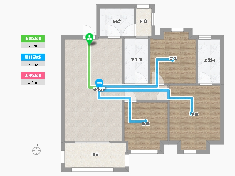 广东省-广州市-宏康和园-77.00-户型库-动静线