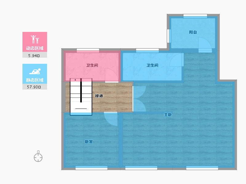 辽宁省-大连市-集美东方-160.00-户型库-动静分区