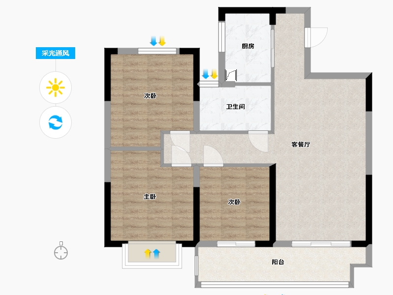 山东省-泰安市-三巽铂悦府-11111100.00-户型库-采光通风