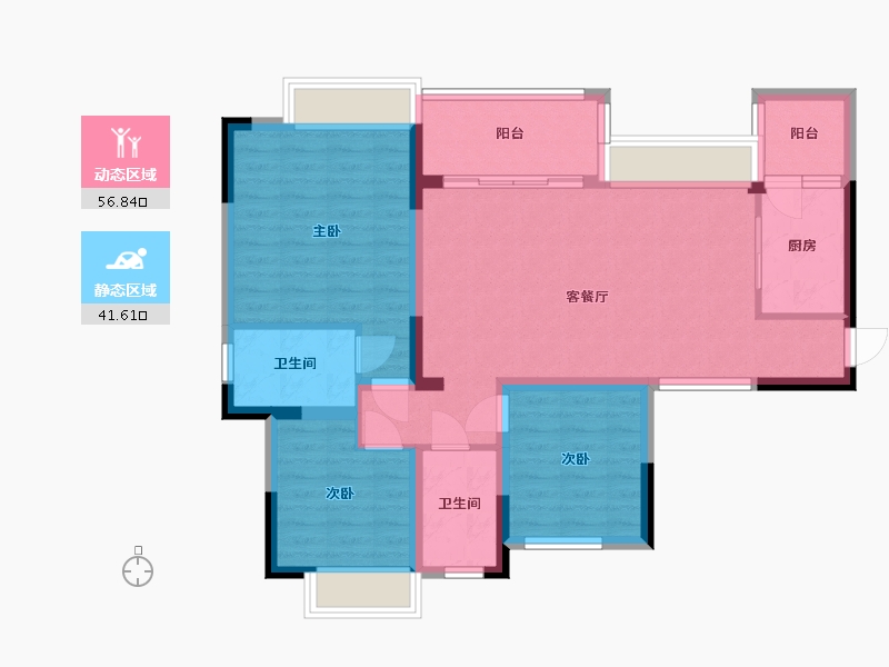 四川省-德阳市-水岸半岛-91.59-户型库-动静分区