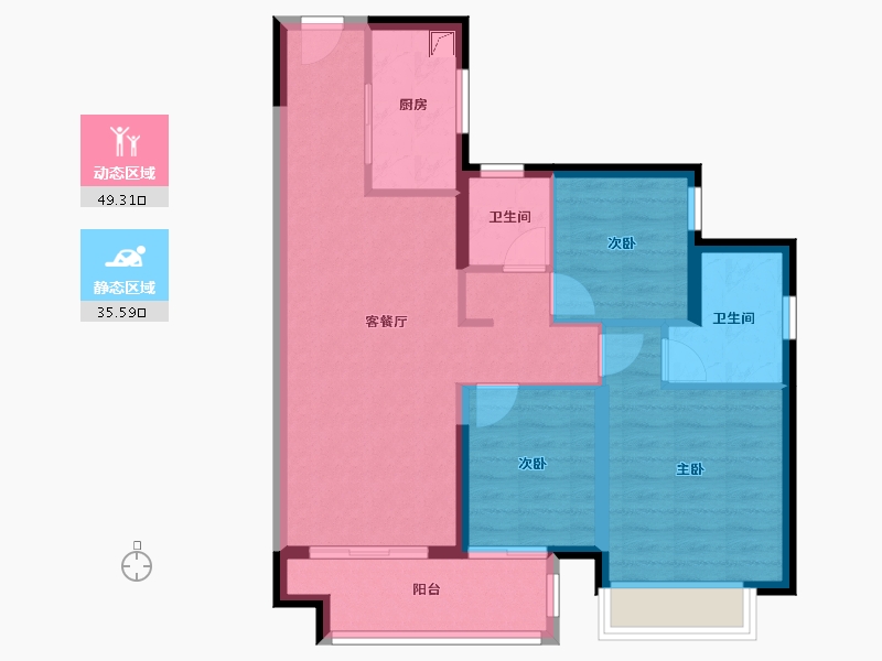 广东省-东莞市-万象府-100.00-户型库-动静分区