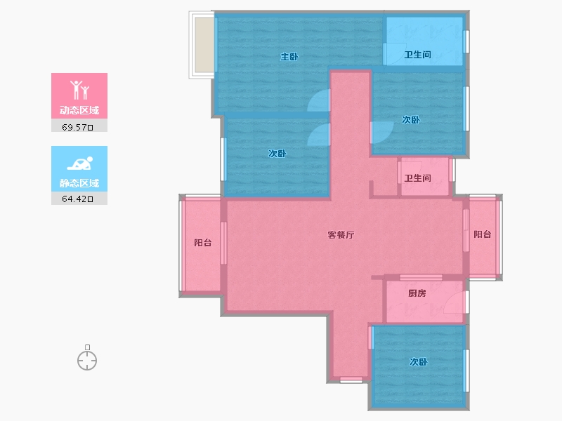 河南省-郑州市-华南城中园-121.00-户型库-动静分区