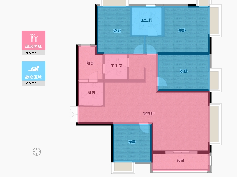 四川省-成都市-天府公园未来城-125.00-户型库-动静分区