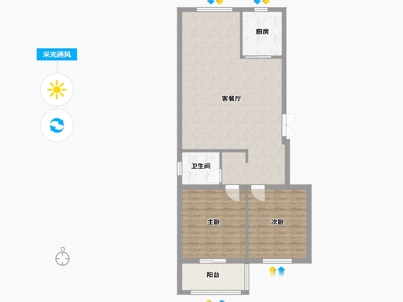 山东省-德州市-中合佳苑-89.00-户型库-采光通风