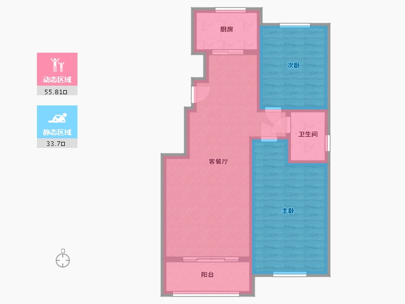 河北省-邢台市-观湖国际-80.00-户型库-动静分区