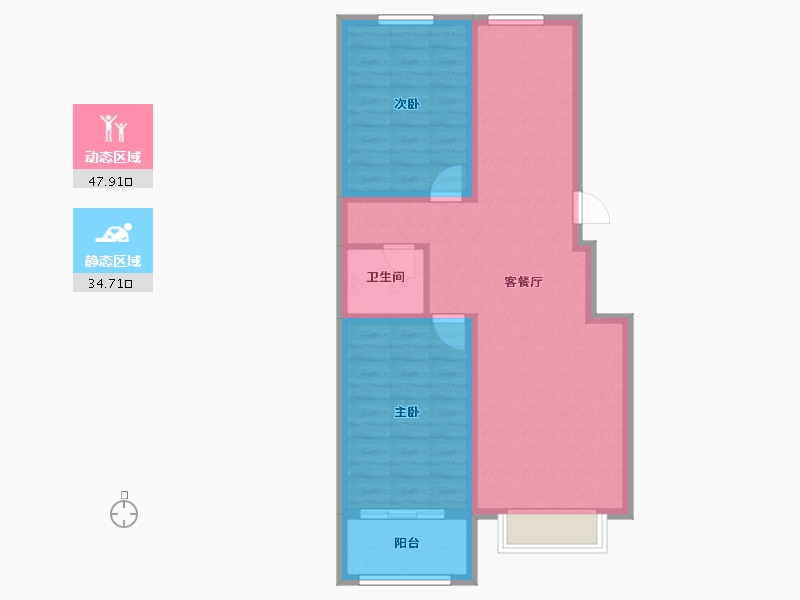 河北省-邢台市-观湖国际-80.00-户型库-动静分区