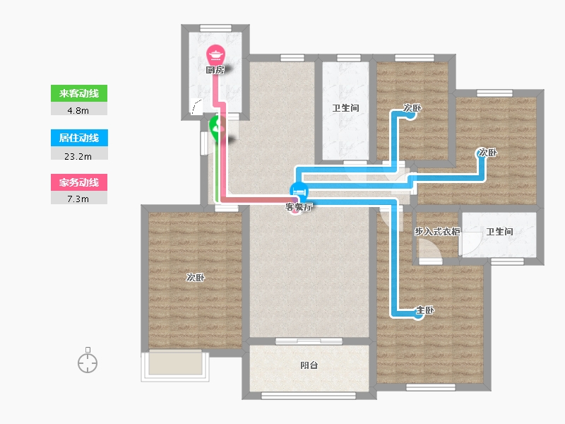 江苏省-无锡市-润秀苑-134.00-户型库-动静线