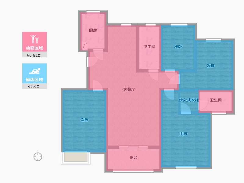 江苏省-无锡市-润秀苑-134.00-户型库-动静分区