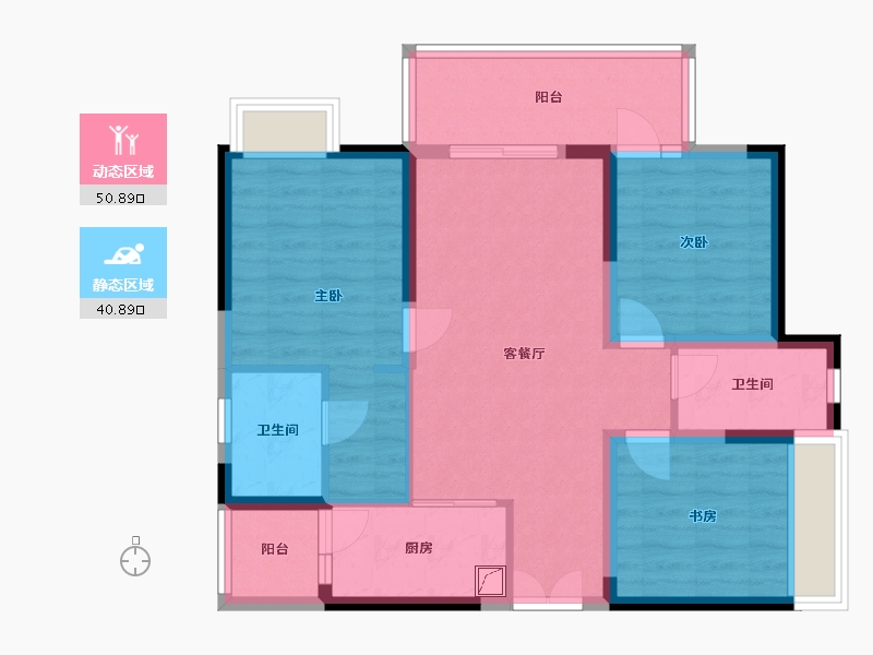 四川省-成都市-川发天府上城-94.00-户型库-动静分区