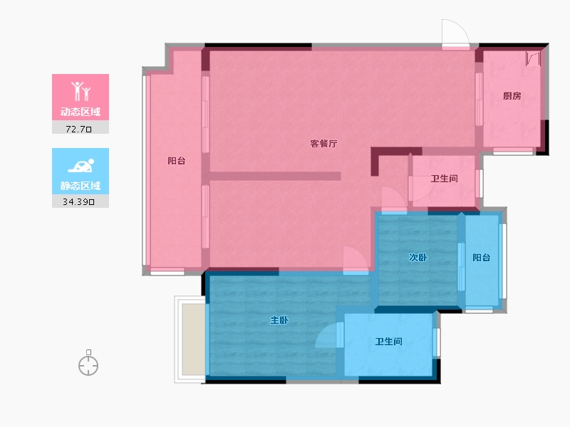 安徽省-滁州市-中央城-95.00-户型库-动静分区